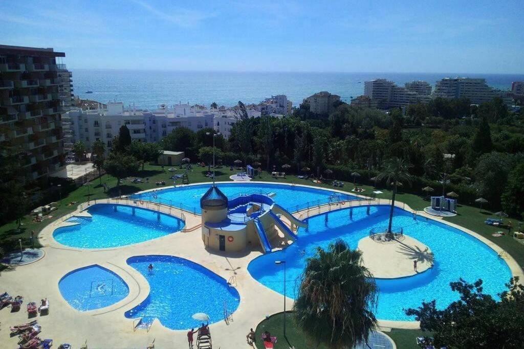 Benalmadena Estudio Jjupiter 250 M Del Mar Con Vistas Al Mar Piscinas Exteriör bild